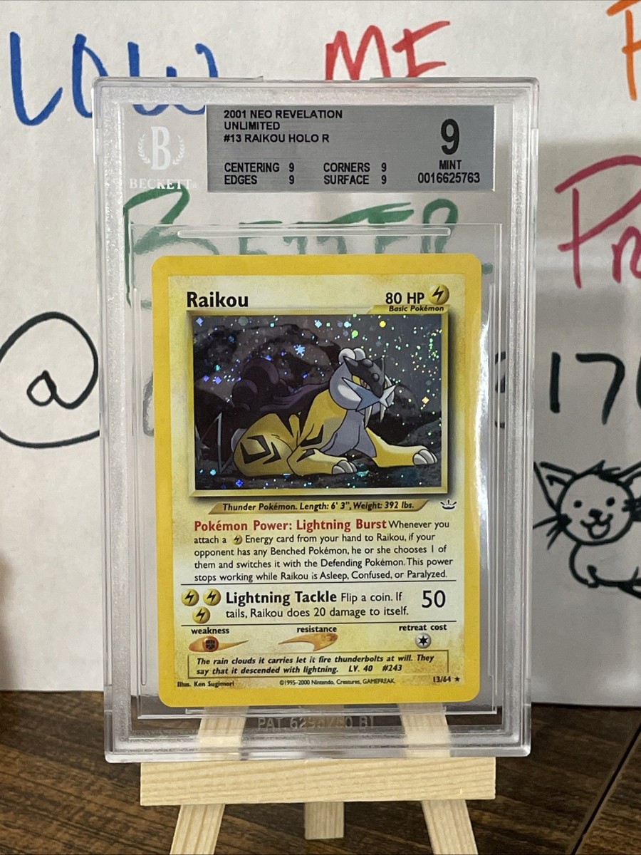 ポケモンカードゲーム 2001 Pokemon Raikou Holo Neo Genesis Pokemon Raikou Neo Revelation Holo Rare Japanese Awakening