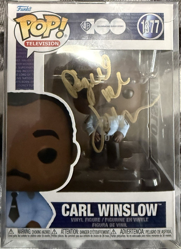 Funko Pop! Television Carl Winslow Autographed Vinyl Figure #1377