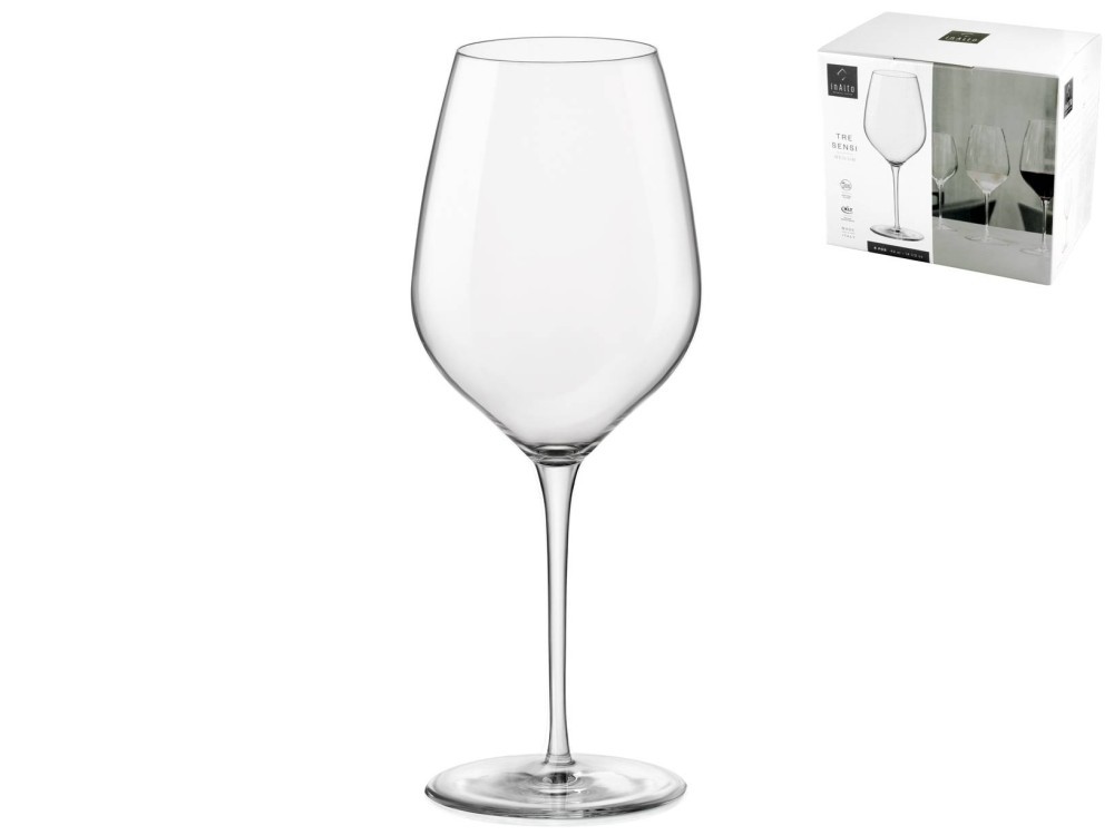 Pack of 6 Glasses in Glass Tresensi Medium 43 cl Transparent Bormioli Rocco
