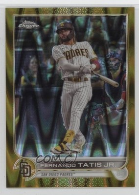 2022 Topps Chrome Sonic Gold RayWave Refractor 39/50 Fernando Tatis Jr #150 6wp