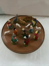 Vintage Nativity Rotating Music Box Ohio Art “Silent Night”