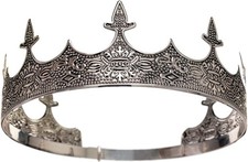 King Crown for Men, Crown for Men, Medieval Prince Headband