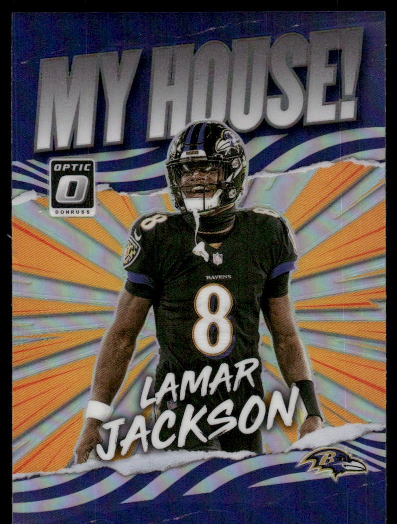 2021 Donruss Optic #MH-9 Lamar Jackson My House!