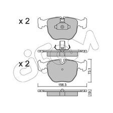 Satz Bremsbeläge Bremsklötze vorne für BMW 5-er E34 E39 7-er E38 X3 E83 | 241