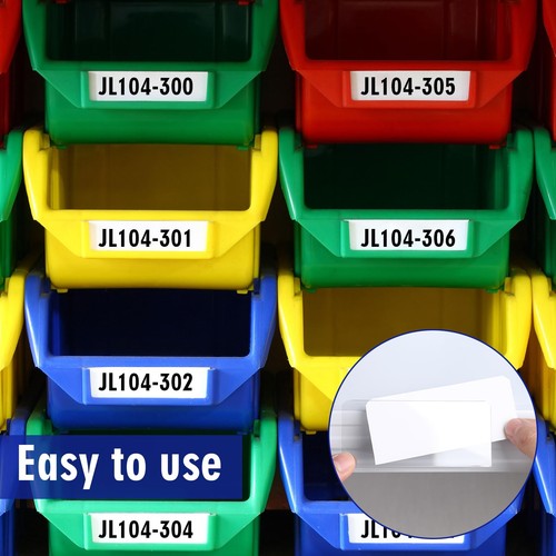 25 Pack Clear Protective Plastic Label Holder 2.95in x 1.175in for 30210 3022... - Foto 5 di 6