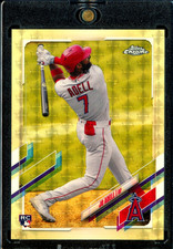 Marketplace image: 2021 Topps Chrome Jo Adell SUPERFRACTOR RC #1/1 ROOKIE CARD #142 TRUE ONE OF ONE