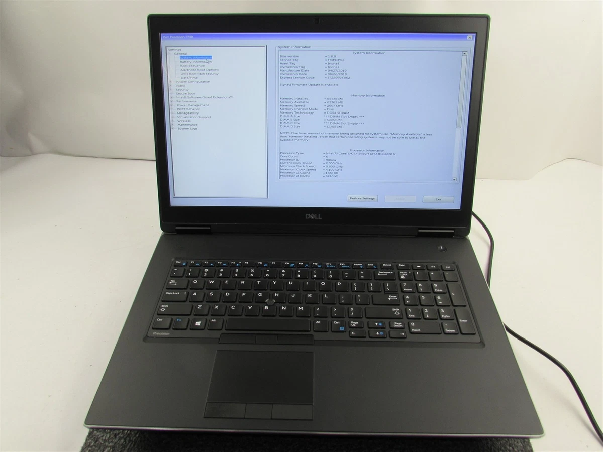 Dell Dedicated Graphics Intel Core i7 8th Gen. PC Laptops
