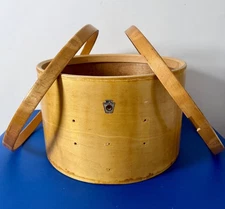 Vintage 1940s WFL Ludwig 10X16” Snare Drum Shell + Wood Hoops 40s Aluminum Badge