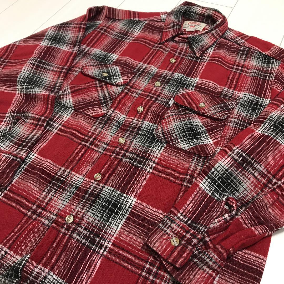 Levi's USA① リーバイス アラスカ チェックシャツ ALASKA リーバイス アラスカ ネルシャツ Levis Alaska Lサイズ 日本製