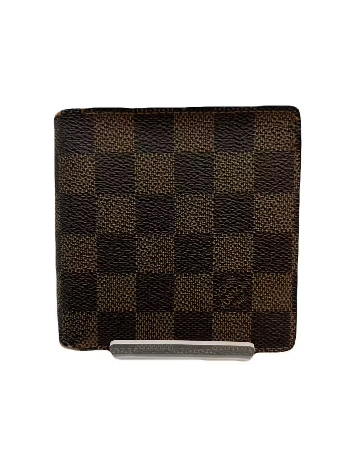 Louis Vuitton Damier Wallet Leather Brown USED T914-4