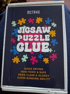 MCTRHG Jigsaw Puzzle Glue 6.8 fl oz (200ml) – Quick Drying, Clear Finish,.2 Pack