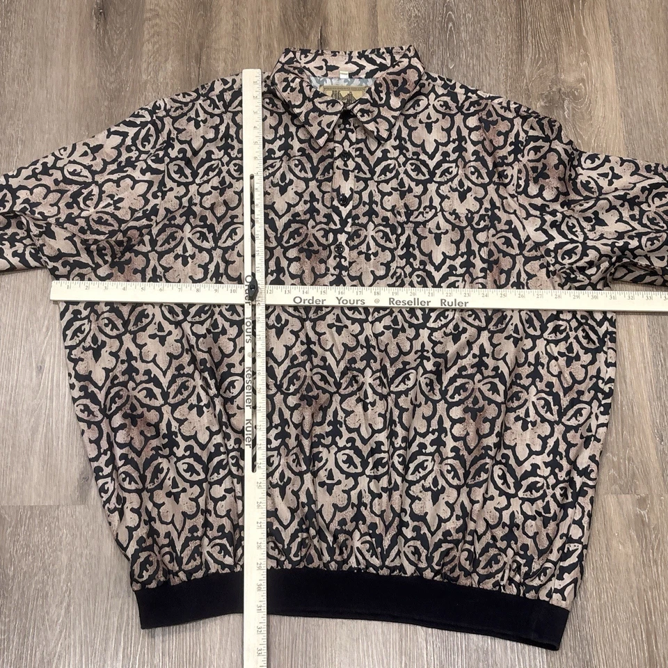 复古 Fulton Street 衬衫 Works 男式 4XLT 复古抽象爸爸腰带美国 — 第 4/4 张图片