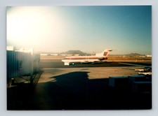 Vintage Photo United Airlines Boeing 727 Jet Airplane Airport Tarmac Aviation