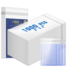 1000 Pcs Card Sleeves Team Bags for Trading Cards，Team Bag Fit 3x4 Top Loader...