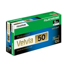Fujifilm Reversal Film Fujichrome Velvia 50 ISO Color 120 Film 5-pack japan NEW