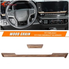 Wood Grain Center Console Dashboard Panel Trim For Chevy Silverado 22 Interior Wood Grain Center Console Dashboard Panel Trim For Chevy Silverado 22 Interior