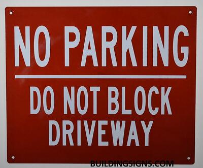 2er-Set Parkverbotsschilder „Do Not Block Driveway“ – Hochwertige PVC-Schilder Für Privatgrundstücke, Innen & Außen