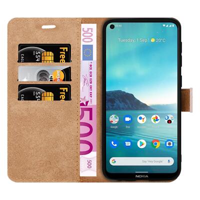 Cqkob Cover per Nokia 3.4 Flip Custodia in Pelle PU, Cover a Libro Portafoglio,Funzione Supporto, Magnetica,Slot Schede,Protettiva Custodia Resistente Antiurto-Nero