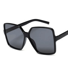 Fashion Women Oversize Glasses Gradient Lens Black Big Frame Driving Travel Gift