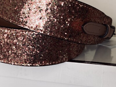 COACH ROSE GOLD GLITTER NOVELTY STRAP 38856 for sale online 
