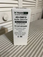 TRADEPRO TP-CAP-40/5/440R-40+5MFD ROUND CAPACITOR MULTI-PURPOSE-NEW