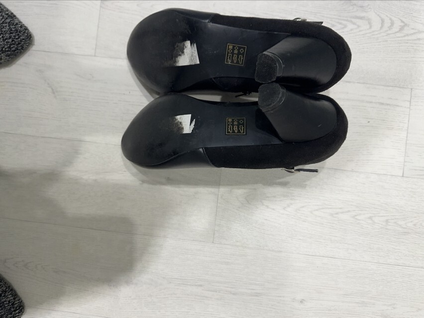 ladies black ankle boots size 10 uk, evans, eBay