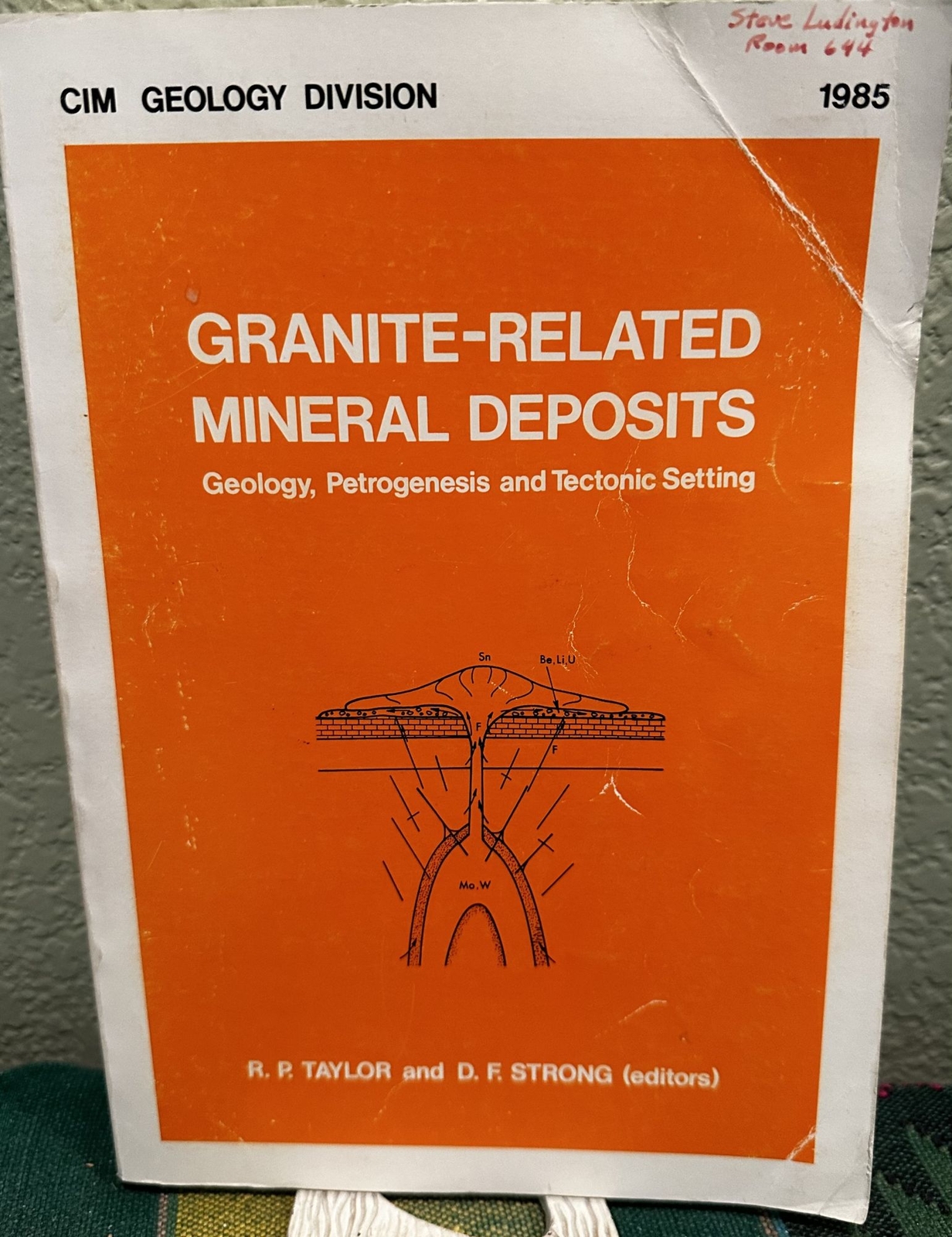 R P Taylor / GRANITERELATED MINERAL DEPOSITS GEOLOGY PETROGENESIS AND