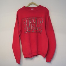 VTG Vintage 90s Chicago Bulls RED Salem Sportswear Crewneck Sweatshirt XL jordan