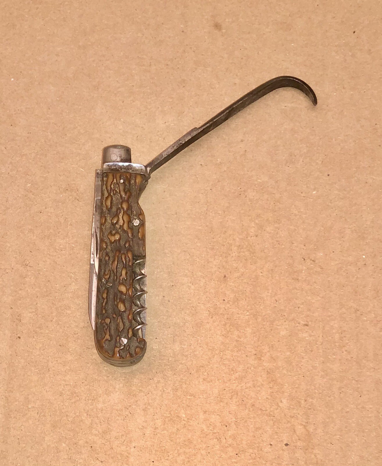 Geo WOSTENHOLM IXL Sheffield England HORSEMAN’S Knife w/ Hoof Pick