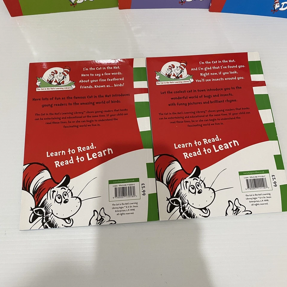Cat In The Hat 5 Book Bundle | Lorax Horton The Circus Feathered Friends Bugs - Image 3 of 4