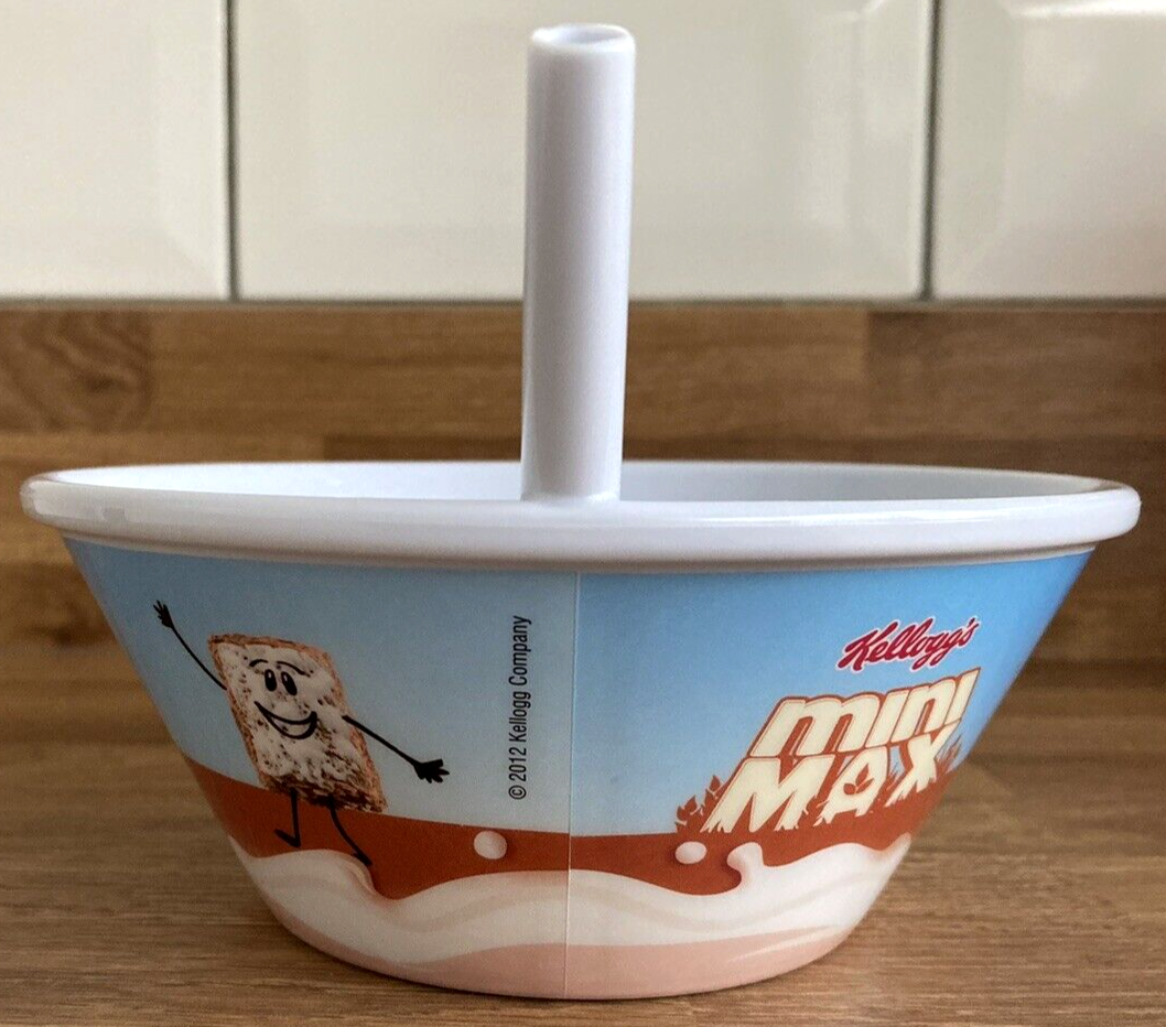 Official 2012 Kellogg's Tip 'N' Sip Mini Max Cereal Bowl With Straw