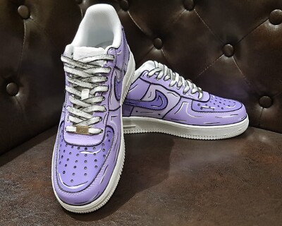 Nike Air Force Cartoon Design with Angelus Acrylic Leather paint