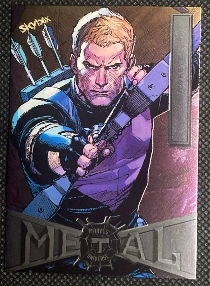 2021 SkyBox Metal Universe Marvel Spider-Man Hawkeye #31