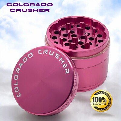 Colorado Crusher Spice Herb Tobacco Grinder 2.5 Inch 4 Piece Aluminum 56MM 