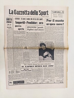 GAZZETTA DELLO SPORT 23 MARCH 1966 CHILD WELCOME - RED STAR-NAPLES MITROPA