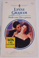 indecent deception by lynne graham 1994 novel fiction paperback good