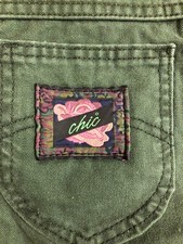 Vintage 90s Chic Kids Jeans Green NWT 12 Regular Relaxed