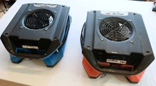 Pair Phoenix ( Therma-Stor) Airmax Radial Air Movers / Carpet Fans - Red & Blue