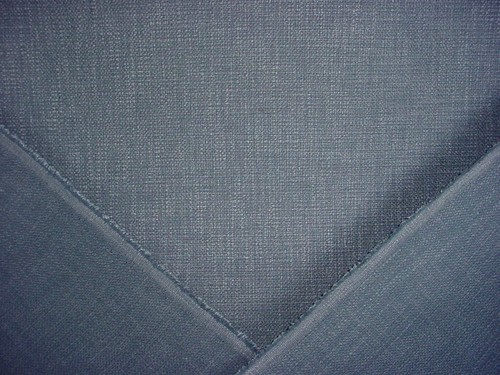 6-7/8Y KRAVET SMART 35329 LIGHT SLATE TEXTURED FEEDSACK WEAVE UPHOLSTERY FABRIC - Picture 4 of 4