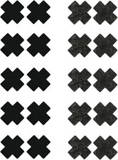 Women's Black Nipple Covers Disposable Pasties Small 10 Pairs