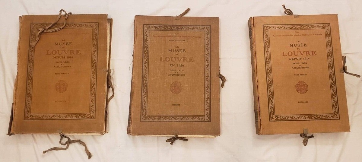 3 Volume Set: Le Musee du Louvre Depuis: 1914 & 1920: Dons, Legs