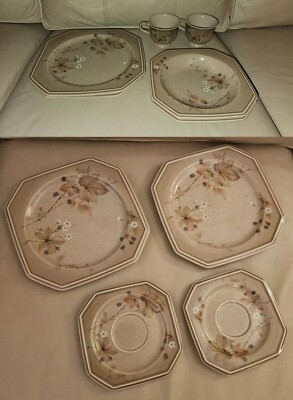 Vintage Mikasa Innovations IMPULSE 10 Pieces Table Setting for 2 People