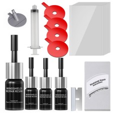 Glas Repair Kit Set Harz Fl&uuml;ssig Reparatur f&uuml;r Glas Gerissen Gestreift Glitzer.