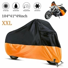 XXL Motorcycle Cover Waterproof Bike Covers Outdoor Snow Rain Anti-UV Protector
