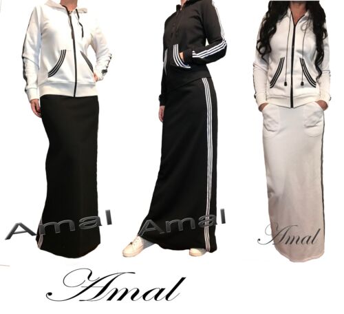 46❤️AMAL muslimisches Kostüm Damen Sportstil Maxikleid islamischer Hijab USA - Bild 1 von 32