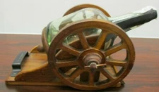 Courvoisier Cognac Bottle, "The Brandy of Napoleon", on Wood & Metal Base!