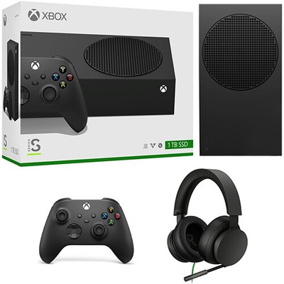 Xbox Series S 1TB SSD Console Carbon Black + Xbox Wireless Controller Black