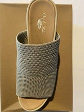 NEW Women's Dr. Scholl's Original Collection Sonia Slide Oyster Mesh Knit 9 med