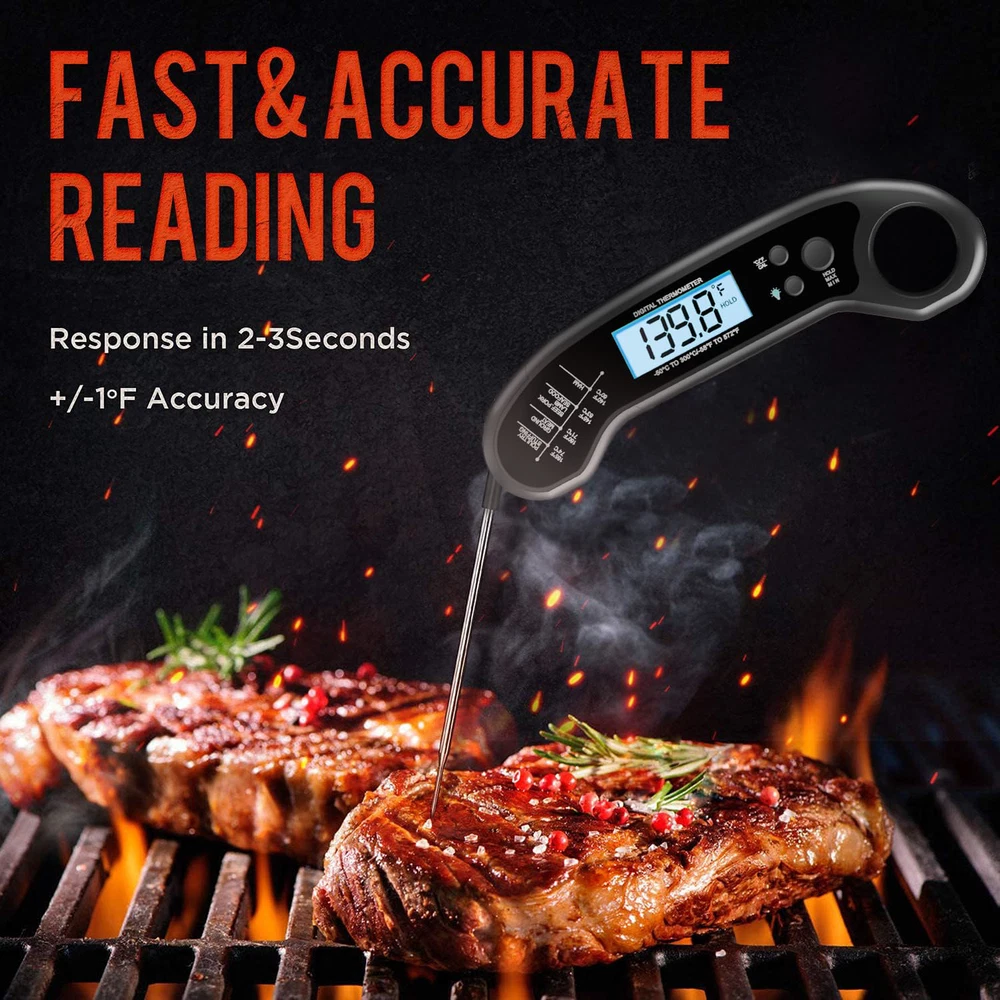 Meat Thermometer Digital, Instant Read Meat ThermometerI for Grill and Cooking,