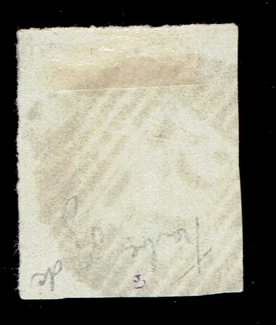 BELGIUM - 1858 - KING LEOPOLD I - 10c Brn Imperf - Sc #10 Used - Image 2 of 2